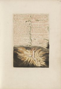Estirado para una obra de eternidad..., lámina 22 de El Primer Libro de Urizen, 1794 de William Blake